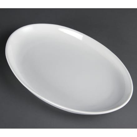 Olympia Whiteware diepe ovale schaal | 2 Stuks | 36,5 x 23,5cm