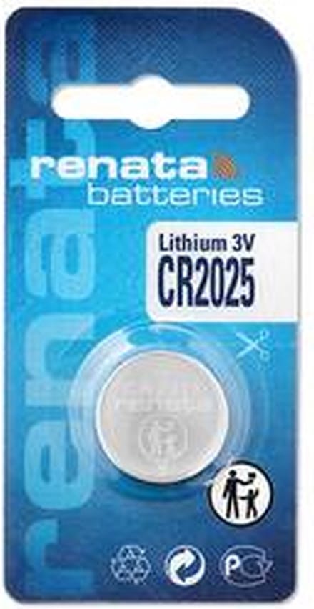 Lithium batterij Renata CR2025 (blister) 1 stuk