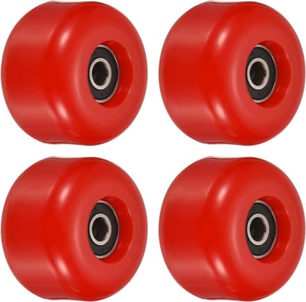 Skateboard Wielen - Cruiser Set - Straat Rijden - ABEC-9 Lagers - 54mm 4 Pack - Rood