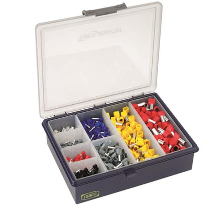 Cimco twin adereindhuls assortimentdoos geïsoleerd 2x0,5 tot 2x10mm² DIN - 800 delig (181531)