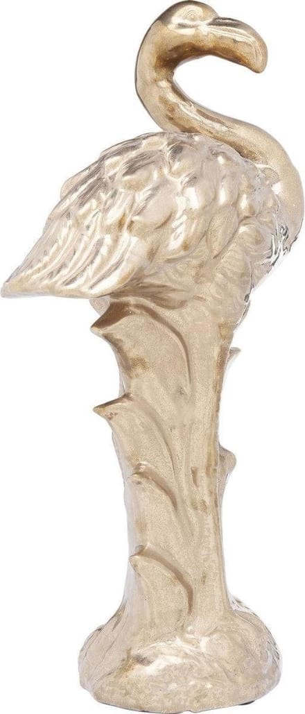 Kare Decofiguur Flamingo Front Gold