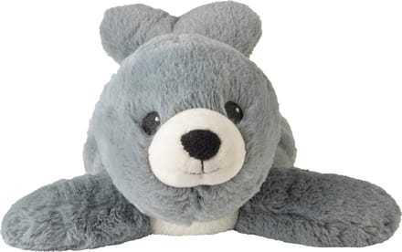 Warmies warmte/magnetron knuffel zeehond - grijs - 37 cm - pittenzak - opwarm knuffel