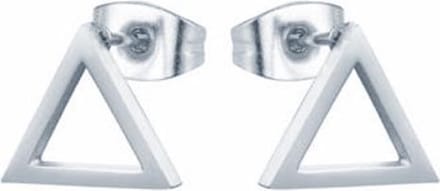 Cilla Jewels Stud oorbellen Triangle Zilverkleurig