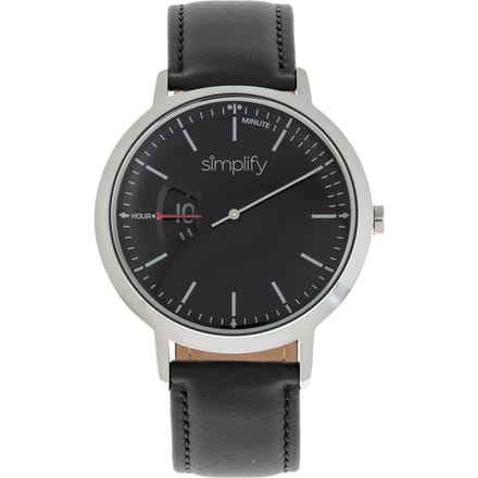 Vereenvoudig het 6500 horloge met leren band