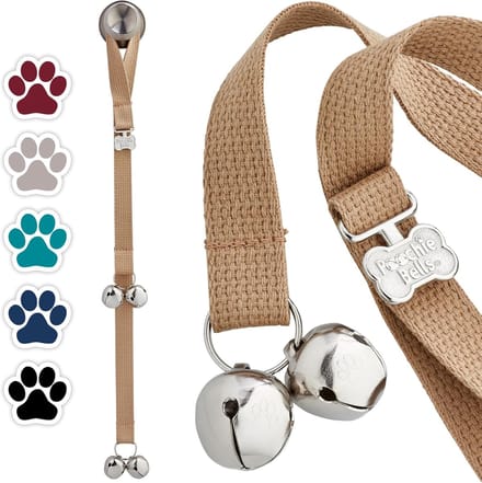 Honden Trainingsbellen - Zindelijkheidstraining Hulp - Zindelijkheidstraining Hond - Eenvoudige Instructies - 66 cm Lengte - Beige