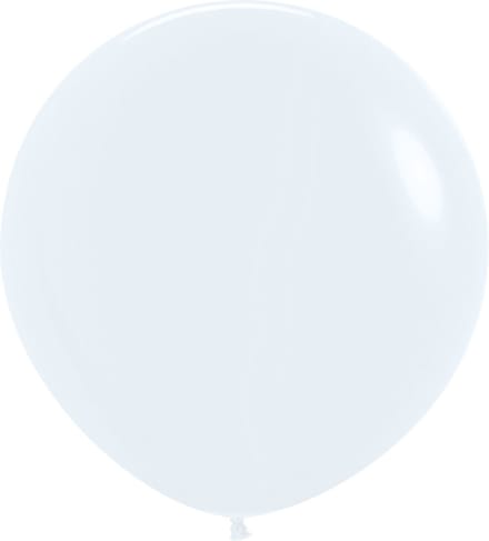 Sempertex, reuze ballon, Latex, Wit, 60 cm, 3 stuk(s)