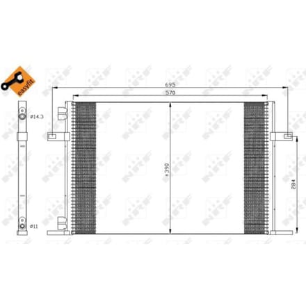 Condensor, airconditioning NRF 35311