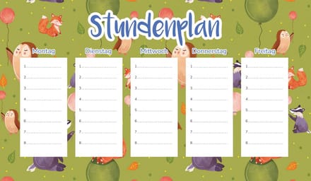 Wallvy - Magnetische Lesroosterplanner - 30x17,5CM - Personalisatie Mogelijk