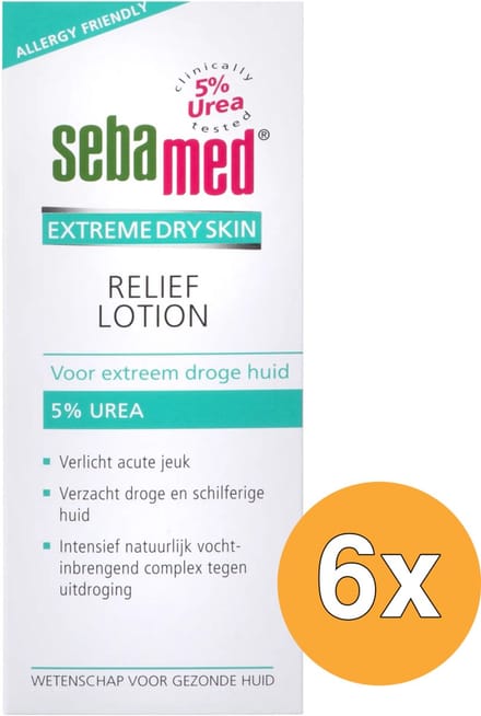 6x Seba Med Relief Lotion 5% Urea 200ml