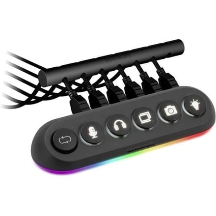 Streamplify HUB DECK 5 RGB-controller Zwart, RGB