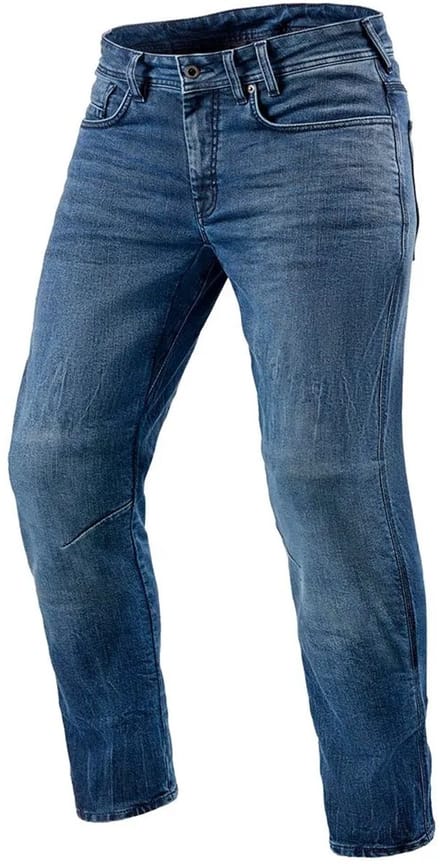 REV'IT! Jeans Detroit 2 TF Medium Blue Motorcycle Jeans - Maat 31/36 - Broek