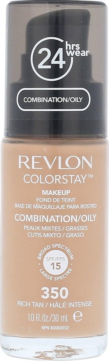Revlon Colorstay Foundation With Pump - 350 Rich Tan (Oily Skin)