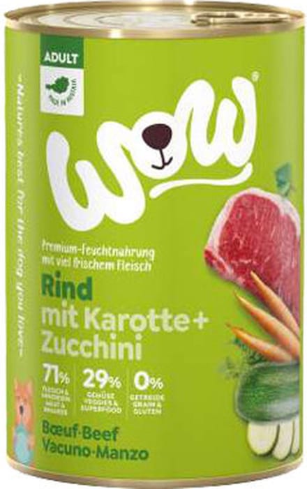 WOW! Adult hondenvoer - blik - rund - 6 x 800 g