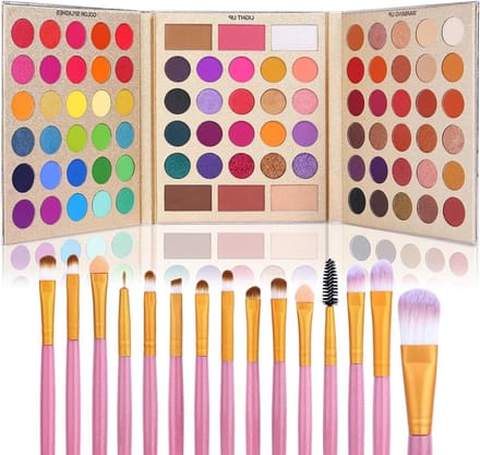 Oogschaduw Palet - Make-up Set - Dagelijkse Make-up - 60 Kleuren - 20 x 17 cm - Multicolor