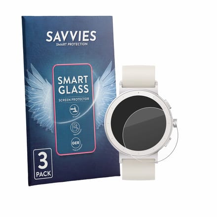 3 Stuks Savvies Screenprotector - geschikt voor realme Watch S5 - beschermfolie glas transparant