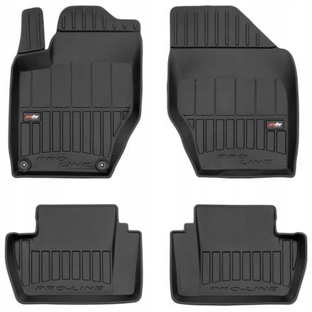 Frogum - 3D Pro-Line - Automatten Set - Geschikt voor CITROEN DS4 2011-2018 - 4-delig - Hoge Rand 6cm