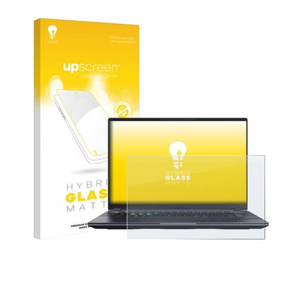 upscreen - Screenprotector voor Gigabyte AORUS 16X 2024 - Folie Beschermfolie Beschermglas matte