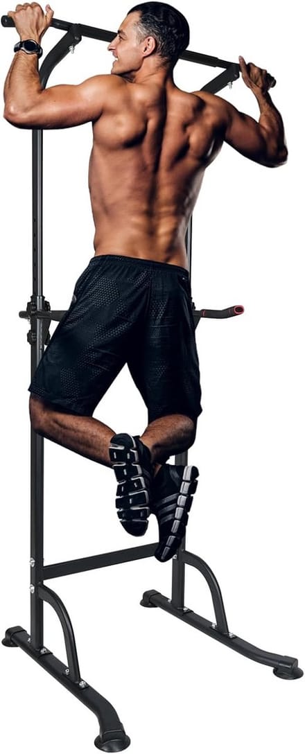 Power Tower Workout Dip Station - Multifunctionele Verstelbare Dip-standaard voor Thuis