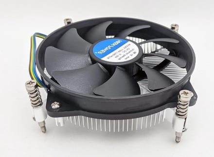 CPU Koeler - Processor Ventilator - Compacte PC Bouw - Extra Laag Profiel - 28 mm Hoog - Zilver