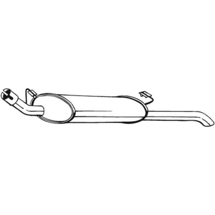 Geluiddemper achter BOSAL 185-141