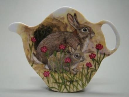 Theetip konijn - Geharo - 10 cm - melamine - konijnen design - cadeau