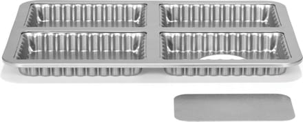 Patisse Mini Quichevorm Silver Top Losse Bodem - 4 stuks