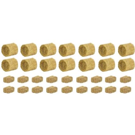 Faller - 1:87 Hooibalen 14 Ronde En 18 Rechthoekige (5/22) *fa181286 - modelbouwsets, hobbybouwspeelgoed voor kinderen, modelverf en accessoires