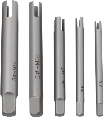 Dailygoods- Schroefdraadtrekker M5-M12 - 5 Stuks - Koolstofstaal