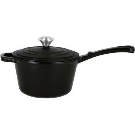 SILVERCREST Gietijzeren steelpan, Ø18 cm (Zwart)
