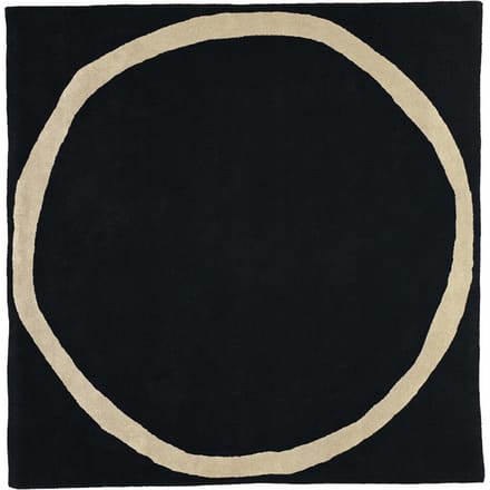 Nanimarquina Aros square vloerkleed - zwart - 200 x 200 cm