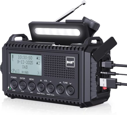 Bouwradio - Bouwplaatsradio Spatwaterdicht - Accu radio - werf apparaat