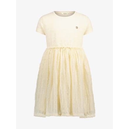Le Chic Meisjes jurk smoor dots ruffles