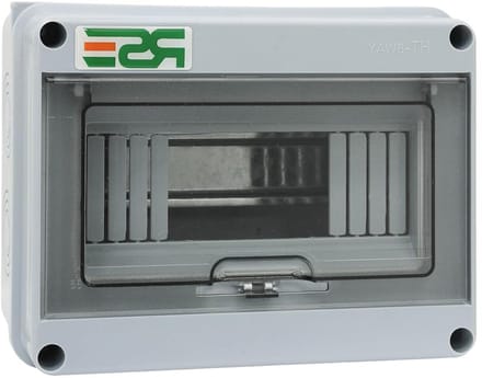 Verdeel kast - Zekeringkast buiten - Stroom verdelen - IP65 waterdicht - 8 modules - Grijs