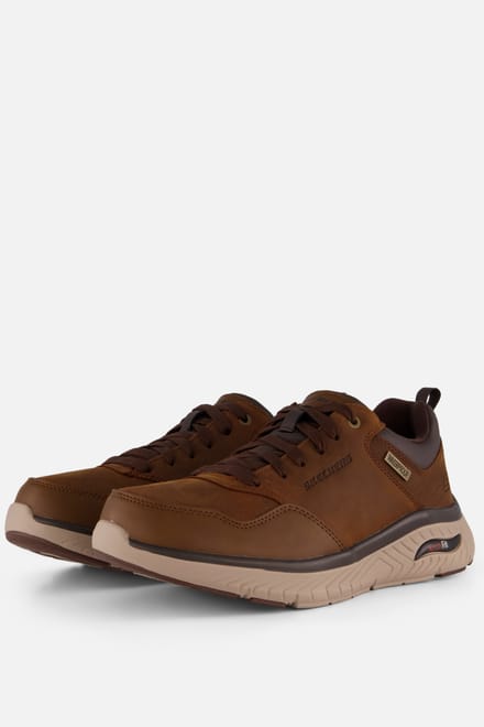 Skechers Skechers Arch Fit Crosser Sneakers bruin Leer