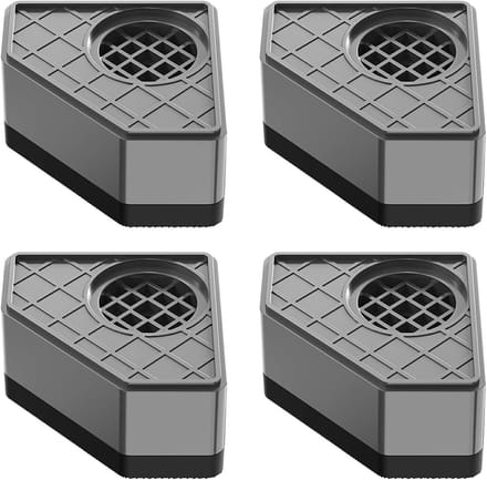 Wasmachineondersteuning - Droger Pads - Apparaten Stabiliseren - Schokabsorberend - 4 stuks - Zwart