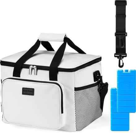 Packaway 4 Laags Geïsoleerde Koeltas - Lunchtas 15 liter - Wit