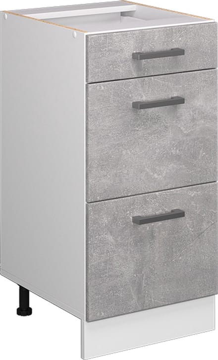Vicco R-Line Keukenonderkast – 40 cm met laden, WB Eik Beton