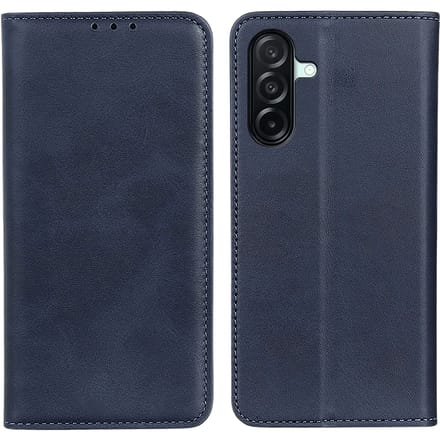 CaseBody Samsung Galaxy A27 Real Leather Wallet Hoesje Blauw