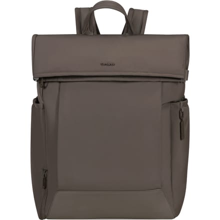Samsonite Laptop rolltop backpack - rugzak Essentis 15,6 inch - Rugzak - 30,5 l - Dark taupe