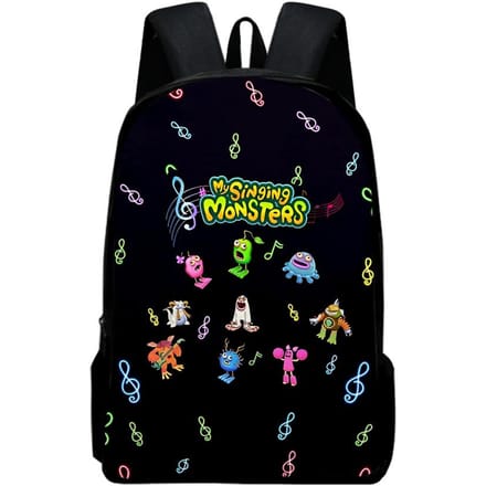 Klassiek Populair my singing monsters Notitieboek Rugzakken leerling Schooltassen 3D Print Oxford Waterdicht Jongens/Meisjes Laptop Rugzakken