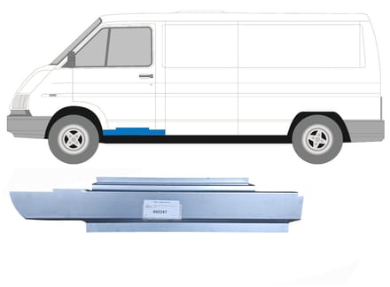 Reparatie dorpel voorste deuren voor Renault Trafic 1980-2001 / Links