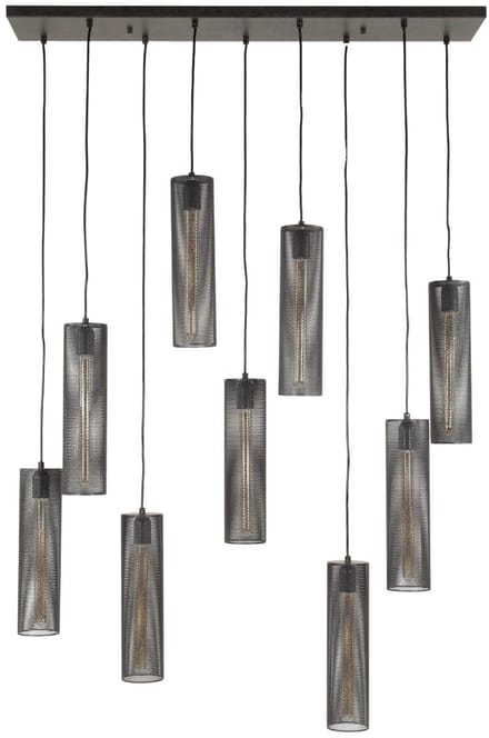 AnLi Style Hanglamp Tube Mesh 5+4L
