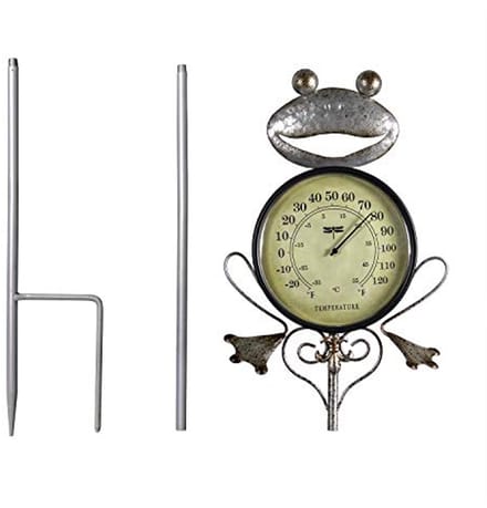 Buitenthermometer op kikker - Rustiek en Weerbestendig voor Tuin en Terras