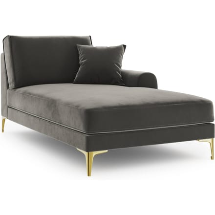 Chaise longue Madara rechts velvet | Mazzini Sofas