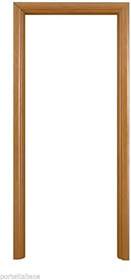 Houten Deurkozijn Set - Vouwdeur Frame - Wandafwerking - Gewelfd Design - 77 x 213 cm - Wit