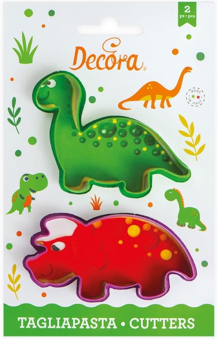 Decora Koekjesuitsteker Plastic - Dinosaurus pk/2
