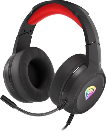 Genesis Neon 200 RGB Gaming Headset - Zwart Rood