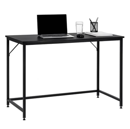 Springos Bureau – Werkbureau – Computer Bureau – Bureautafel – Opklapbaar – 100 x 50 x 76 cm – 30 Kg - industriële - Zwart