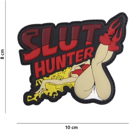 101 Inc Embleem 3D Pvc Slut Hunter Rood 16046