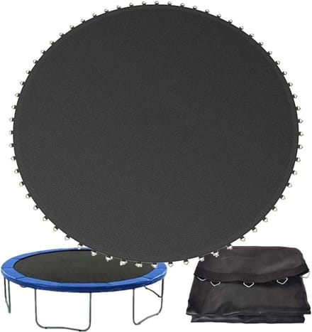 Trampoline Vervangmat - Springdoek Matras - Buiten Spelen - UV-blokkerende Coating - 6ft Diameter - Zwart